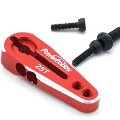 Power Hobby Power Hobby 25T Aluminum Clamping Servo Horn Red