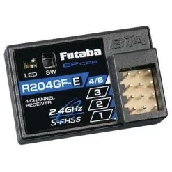 Futaba Futaba R204GF-E S-FHSS 2.4GHz 4-Channel Micro Receiver, F