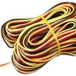 Hitec Hitec 50' 3-Color Heavy Gauge Servo Wire