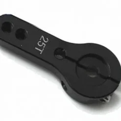 Hobby Hobby Products Hobby Hobby Products Aluminum Clamping Servo Horn, 25t BLACK (futaba)